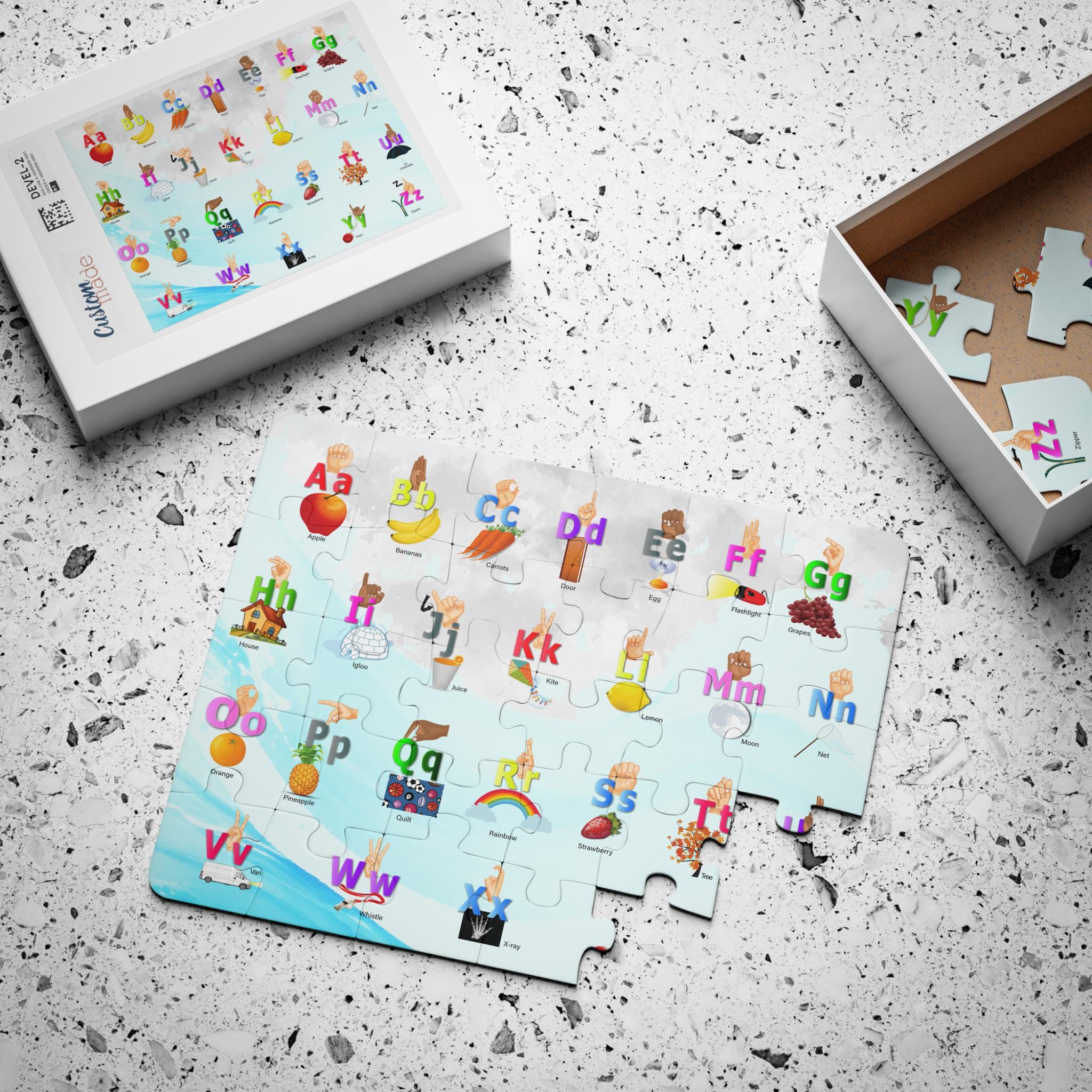Alphabet Puzzle With ASL - Kids' Puzzle | 30-piece Sign Language ...