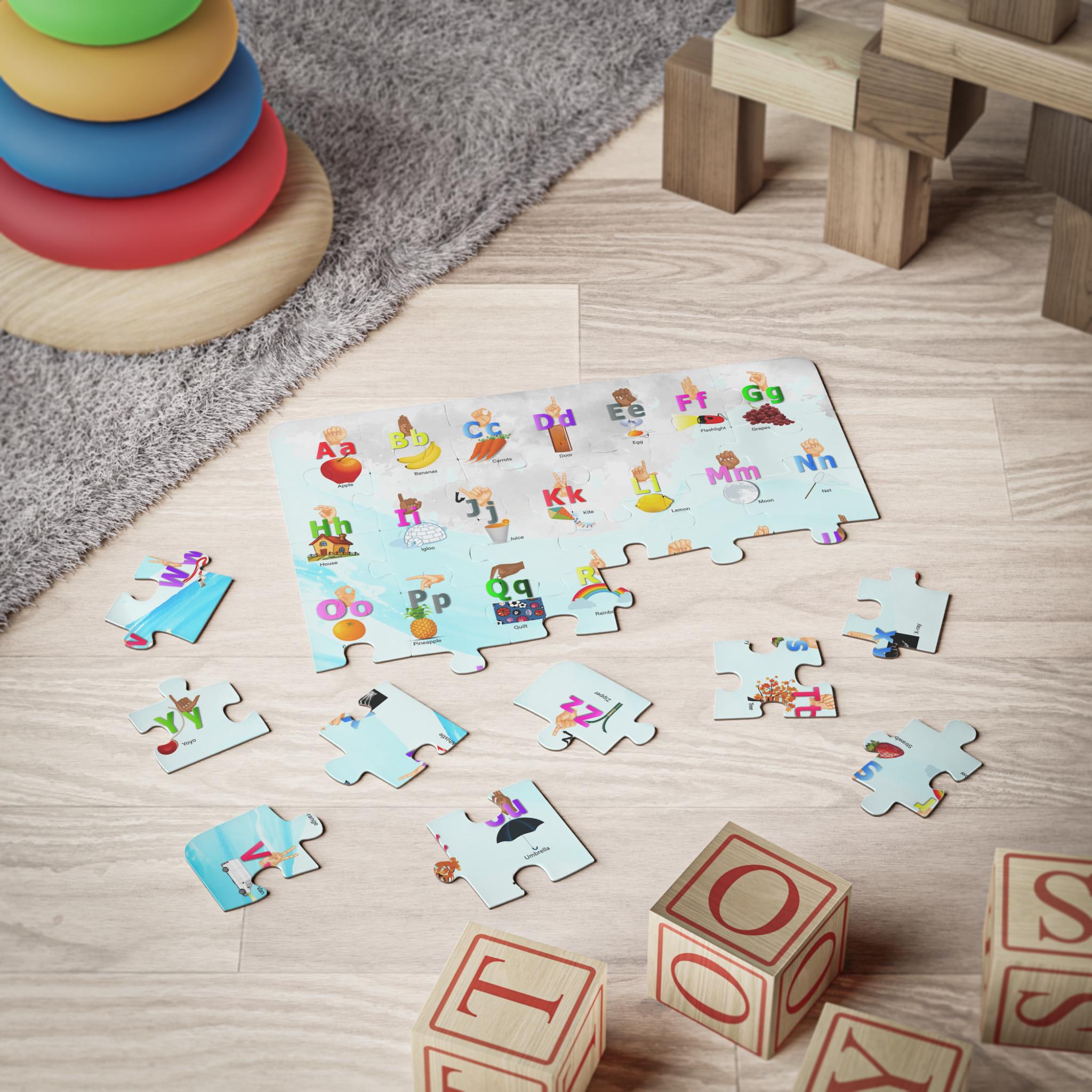 Alphabet Puzzle With ASL - Kids' Puzzle | 30-piece Sign Language ...