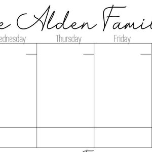 Custom Family Calendar - Q1 2023, Monday Start