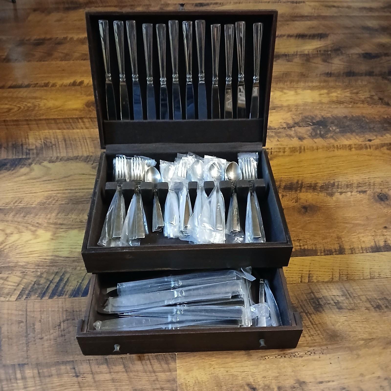 Reed & Barton Silverware Box - Etsy