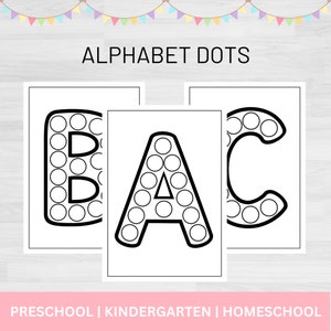 Alphabet Dots | Alphabet Dot Marker | Alphabet Dot Printables | Dot the Letters Activities | ABC Dot Marker Printables | Dot Marker Mat |