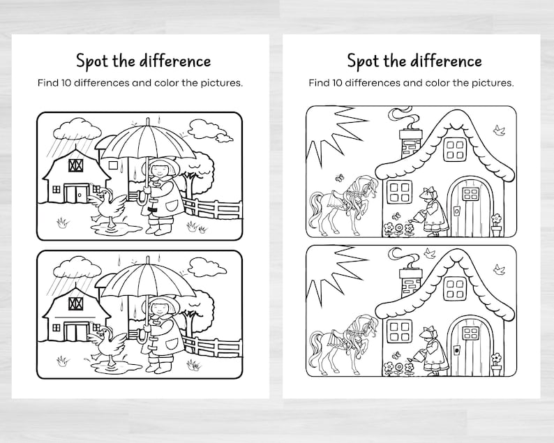 Spot the Difference Activities Spot the Difference Printable Pages Kid Spot the Difference Activities Spot the Difference Printable Pages Kid