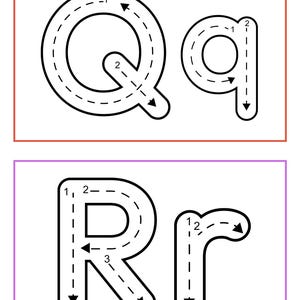 Alphabet Tracing Flash Cards: ABC Handwriting Practice (digital ...
