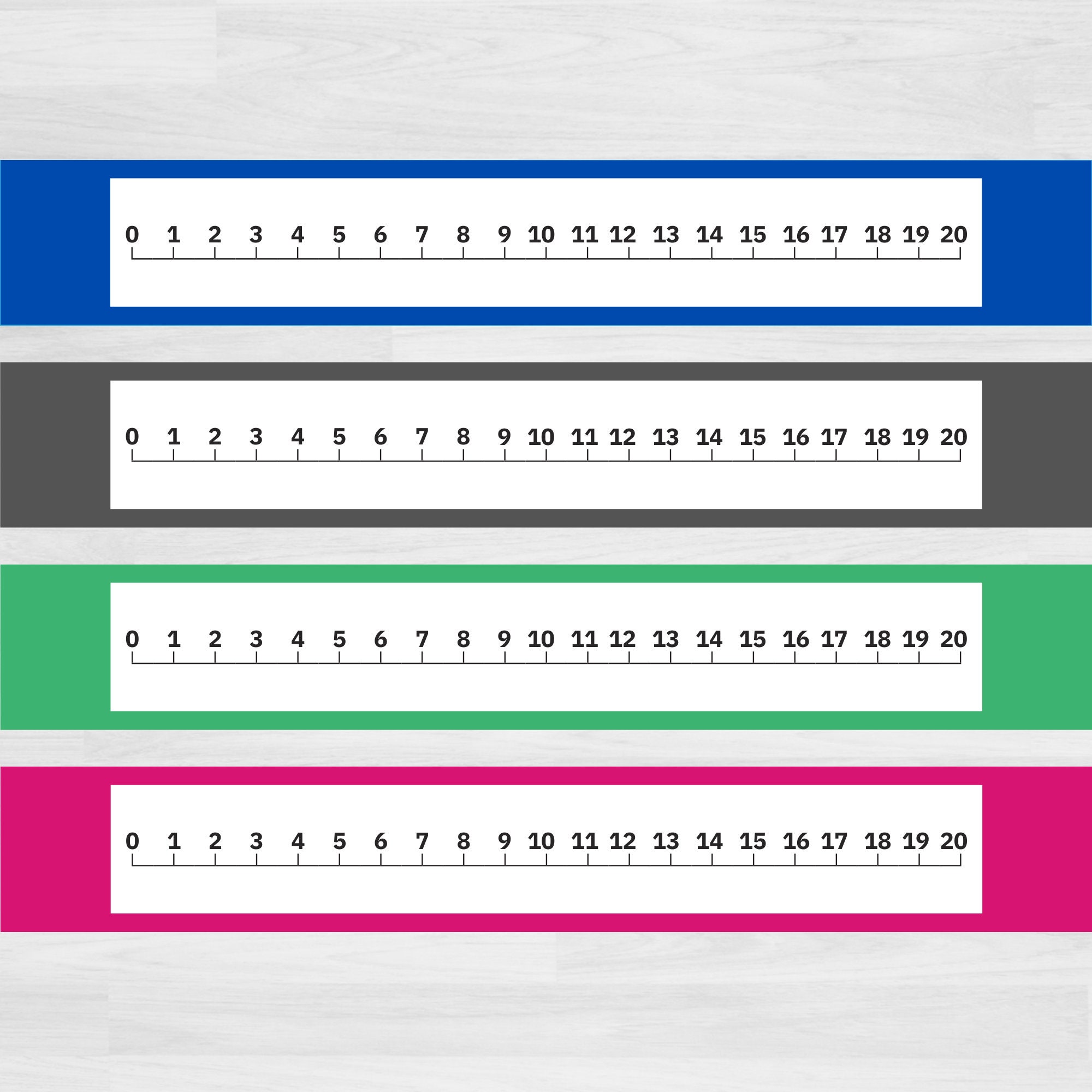 Printable Number Line 0 20 Number Line Printable Counting To 20 