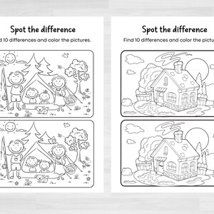 Spot the Difference Activities Spot the Difference Printable - Etsy