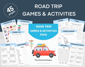 Road Trip Games & Activities: Kids Travel Pack (Printable)