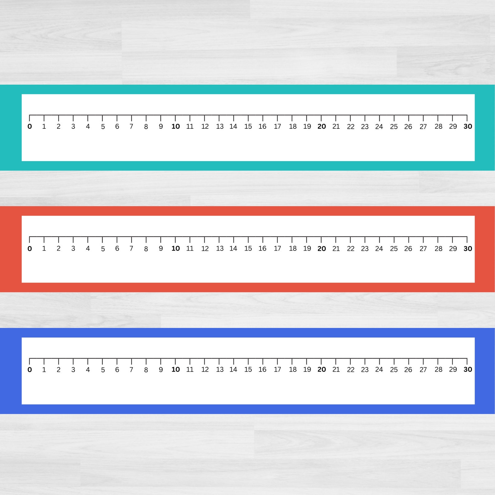 Printable Number Line 0-30 | Number Line Printable | Counting to 30 ...
