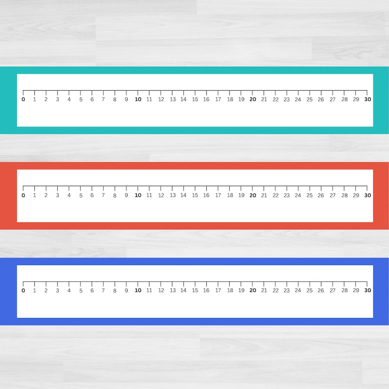 Printable Number Line 0-30: Teacher Classroom Homeschool Resource ...