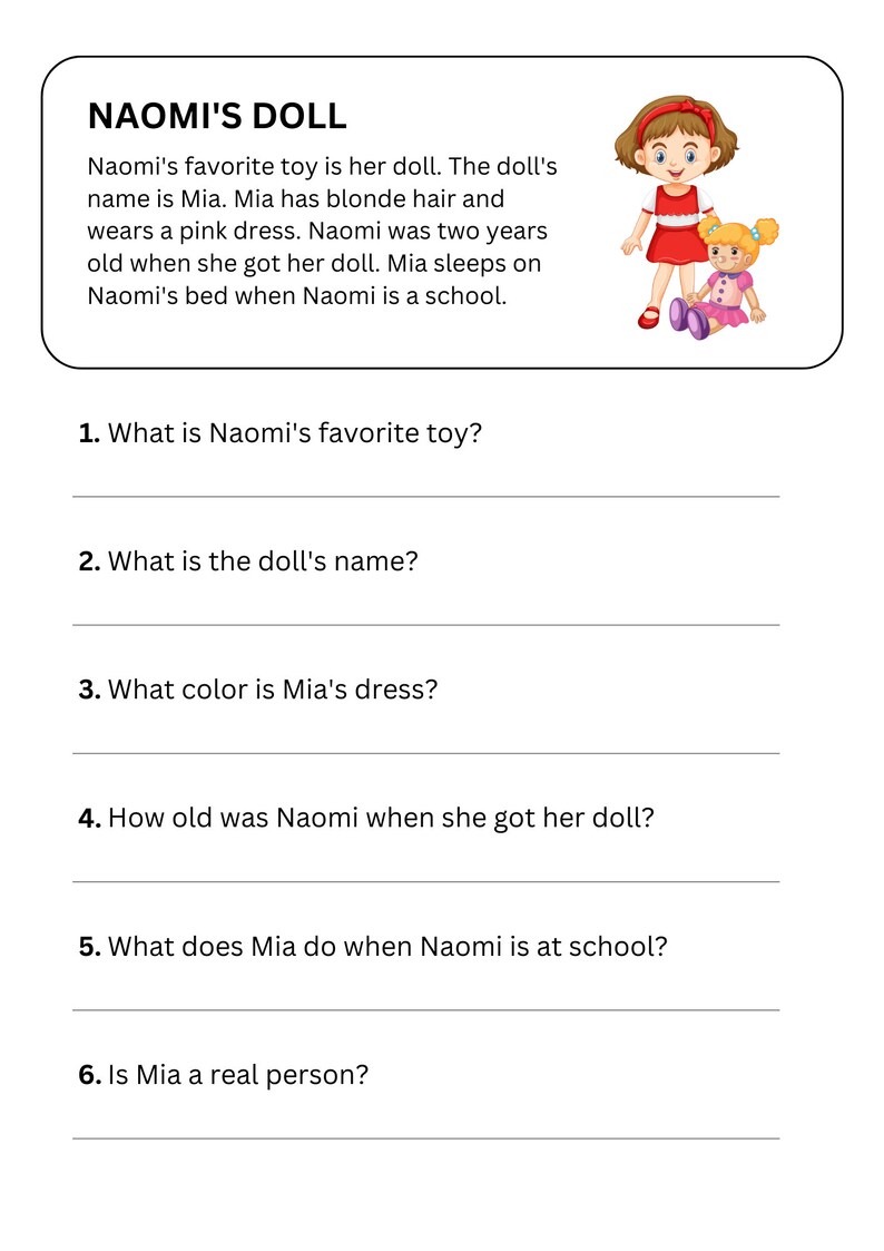 Reading Comprehension Worksheets | Grade 1 Writing Worksheets | Grade 1