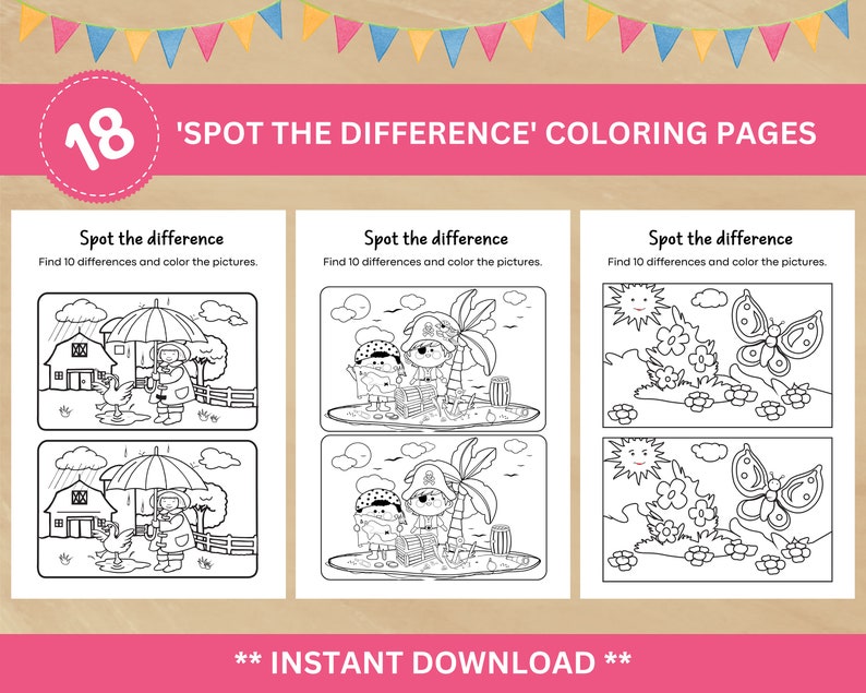 Spot the Difference Activities Spot the Difference Printable Pages Kid ...