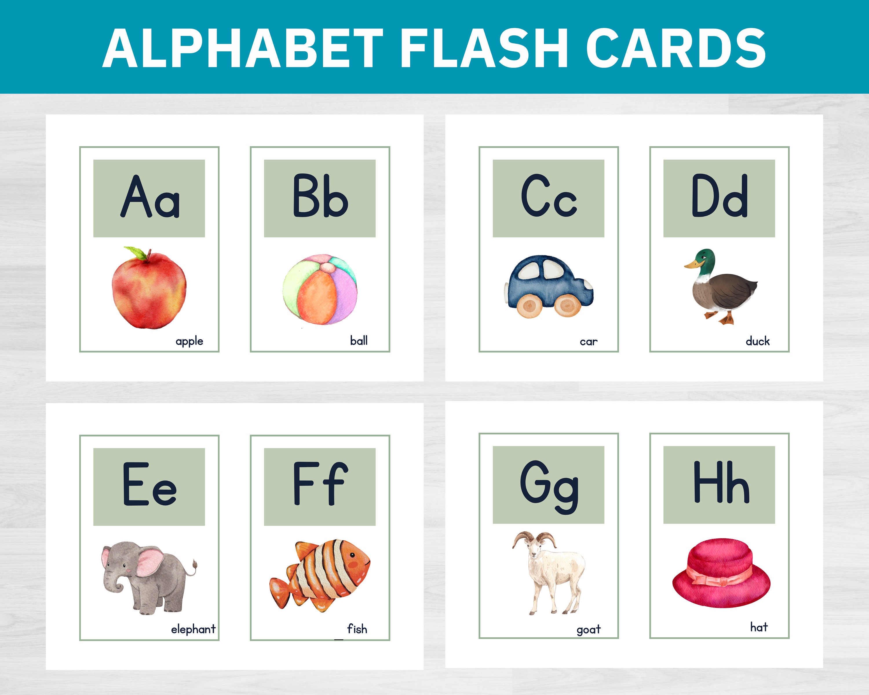 Free Printable Alphabets A Z Flashcards Worksheet, 60 OFF