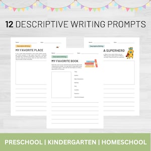 Creative Writing Prompts | Descriptive Writing Prompts | Story Starters | Draw and Write | Literacy Worksheets | Creative Writing for Kids |