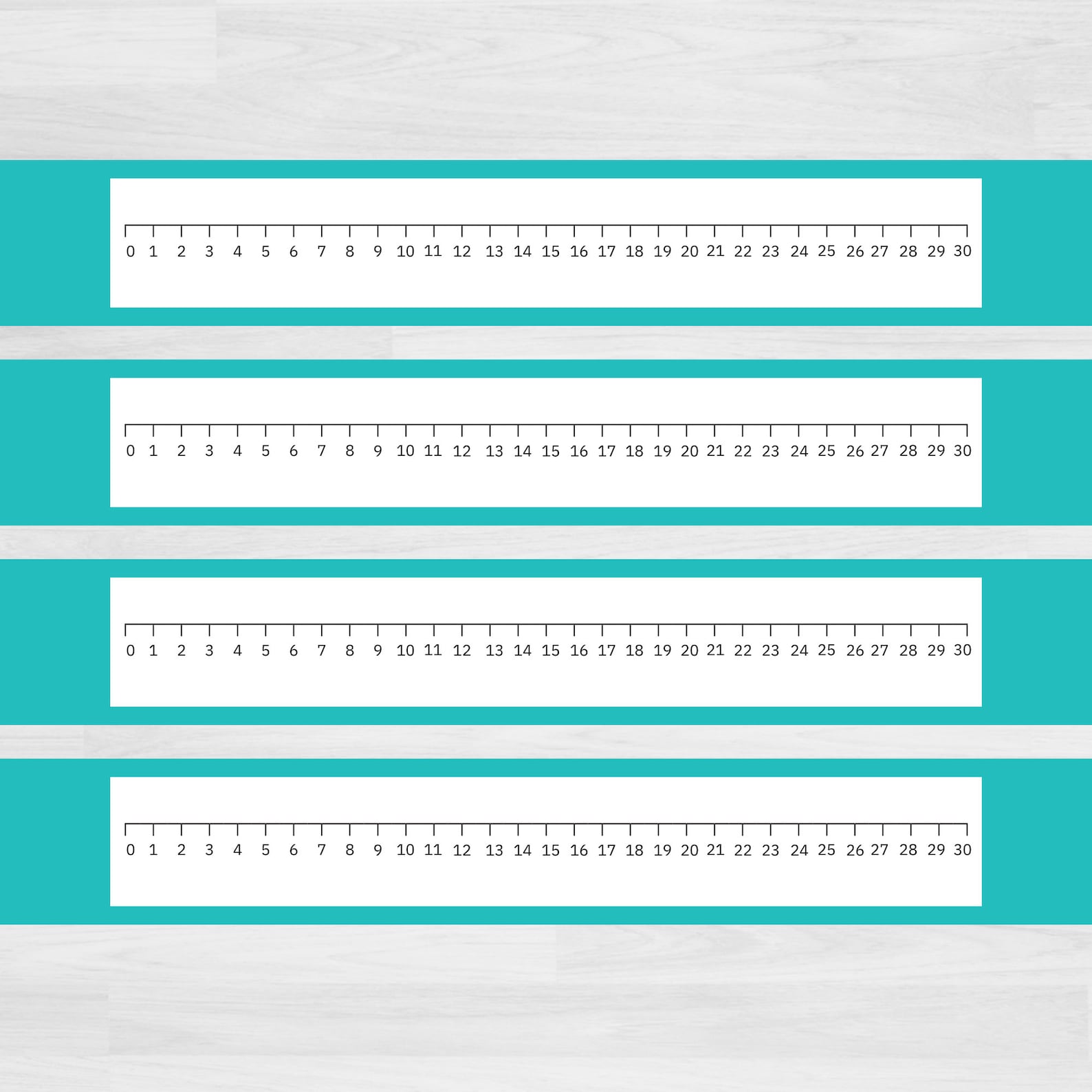 0 TO 30 NUMBER LINE visual data 8