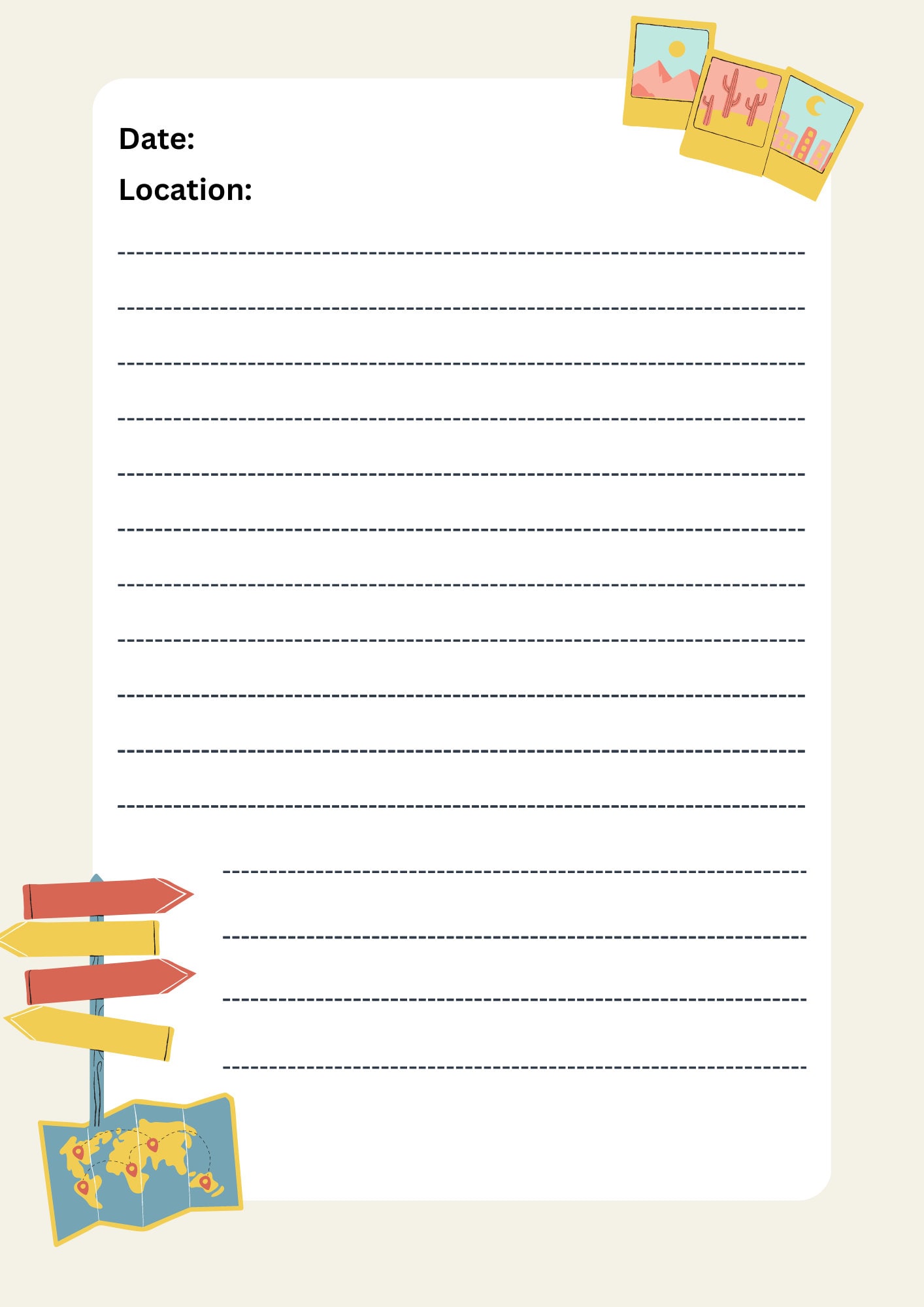 Travel Journal Printable Travel Journal Kids Travel Journal Digital ...