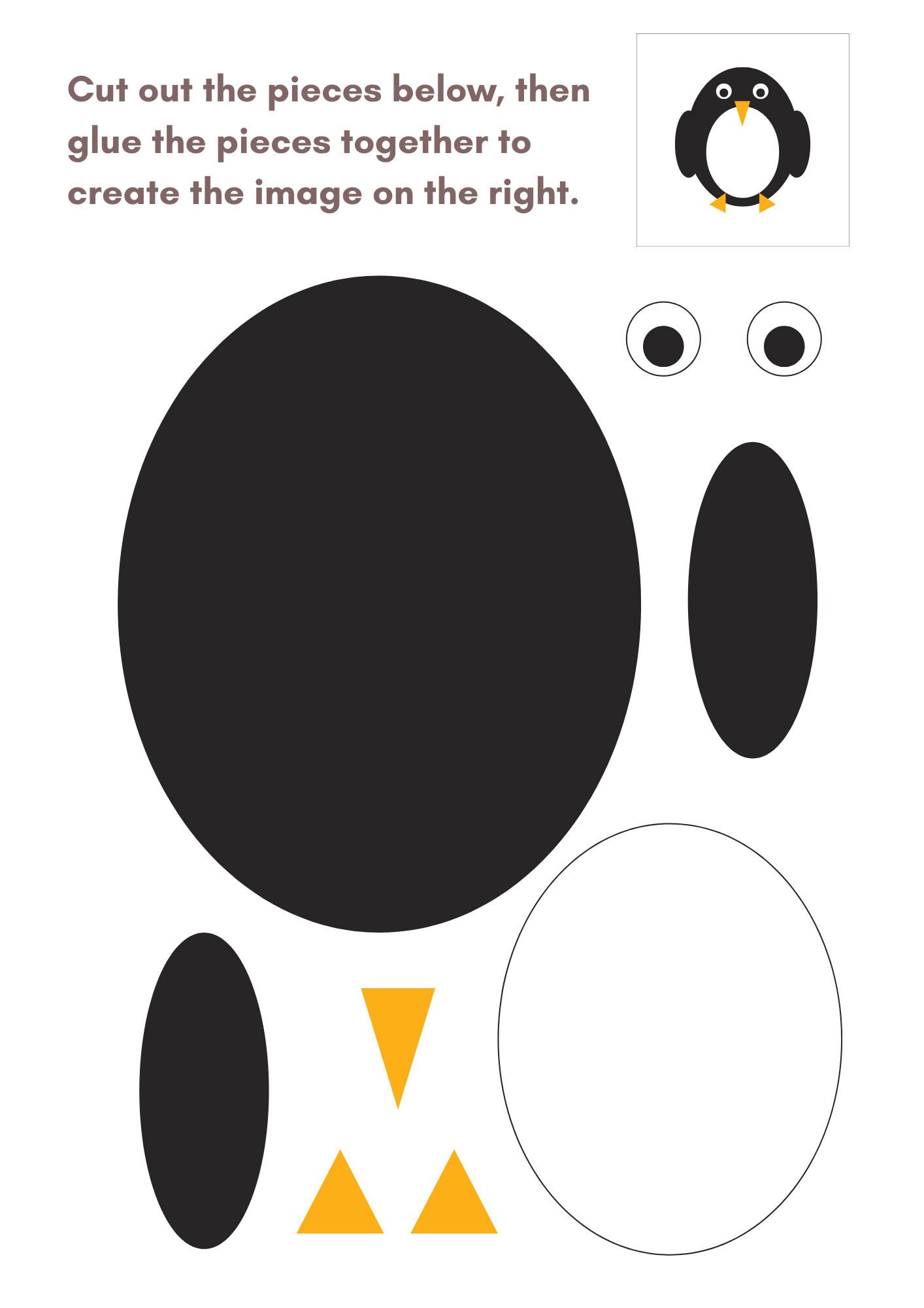 Cut and Paste Printables Cut and Glue Activities Cut and - Etsy