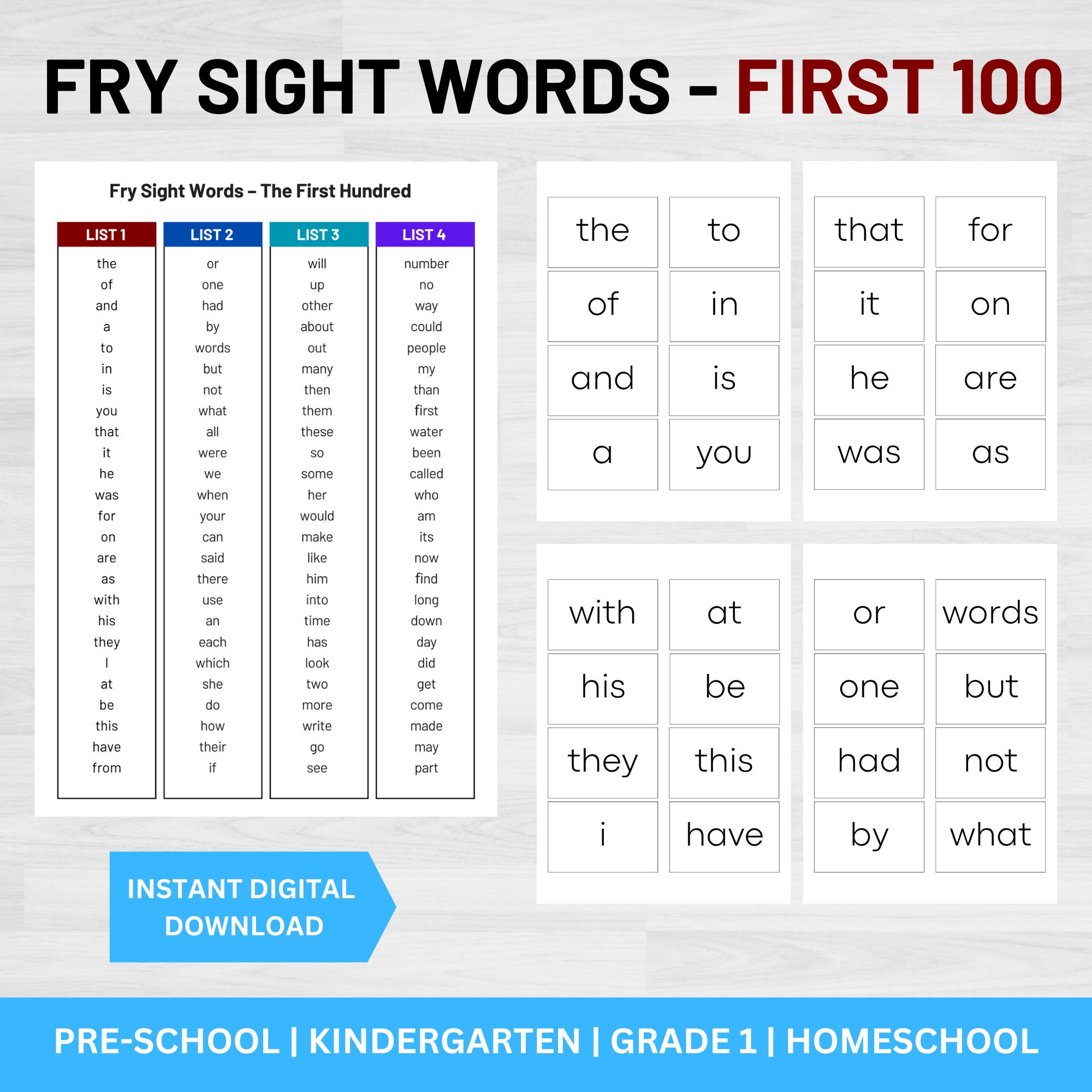 fry-sight-words-first-100-high-frequency-words-sight-words-printable-literacy-resources-spelling-reading-writing-learn-to-read-etsy for Fry First 100 Sight Words Free Printable Fry Sight Words First 100 | High Frequency Words | Sight Words Printable | Literacy Resources | Spelling Reading Writing | Learn to Read - Etsy for Fry First 100 Sight Words Free Printable