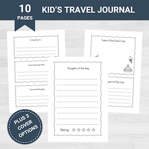 Travel Journal Printable | Travel Journal Kids | Travel Journal Digital | Travel Journal Kids Printable | Road Trip Games | Car Trip Games