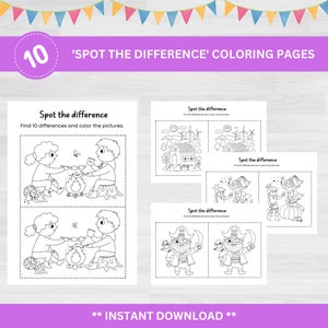 Spot The Difference Activities | Spot The Difference Printable Pages | Find The Difference | Road Trip Games | Road Trip Activities |
