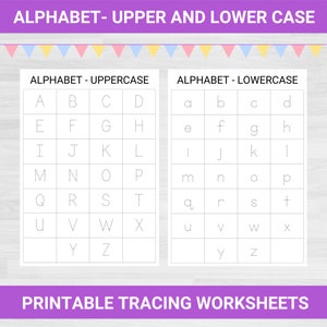 Alphabet Tracing Worksheets | Letter Tracing Printable | Learn the Alphabet | Printable Worksheet | A to Z Worksheets | Writing Worksheets
