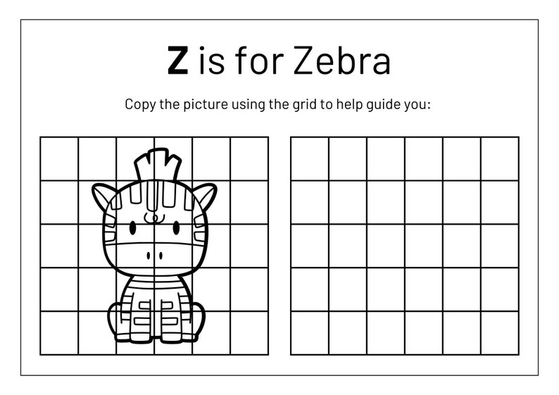 Animal Alphabet Printable Alphabet Worksheets Alphabet - Etsy