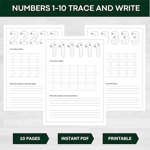 Numbers 1-10 Worksheets | Numbers 1-10 | Numbers 1-10 Activities | Numbers 1-10 Printables | Numbers 1 to 10 Worksheets | Tracing Worksheets