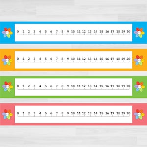 Printable Number Line 0-20 | Number Line Printable | Counting to 20 Printable | Numeracy Printable | Teacher Resources | Classroom Resources