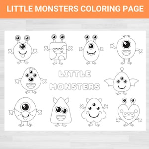 Monster Coloring Pages | Monster Coloring Book | Monster Coloring | Monster Printable Coloring Pages | Coloring for Kids | Coloring Pages