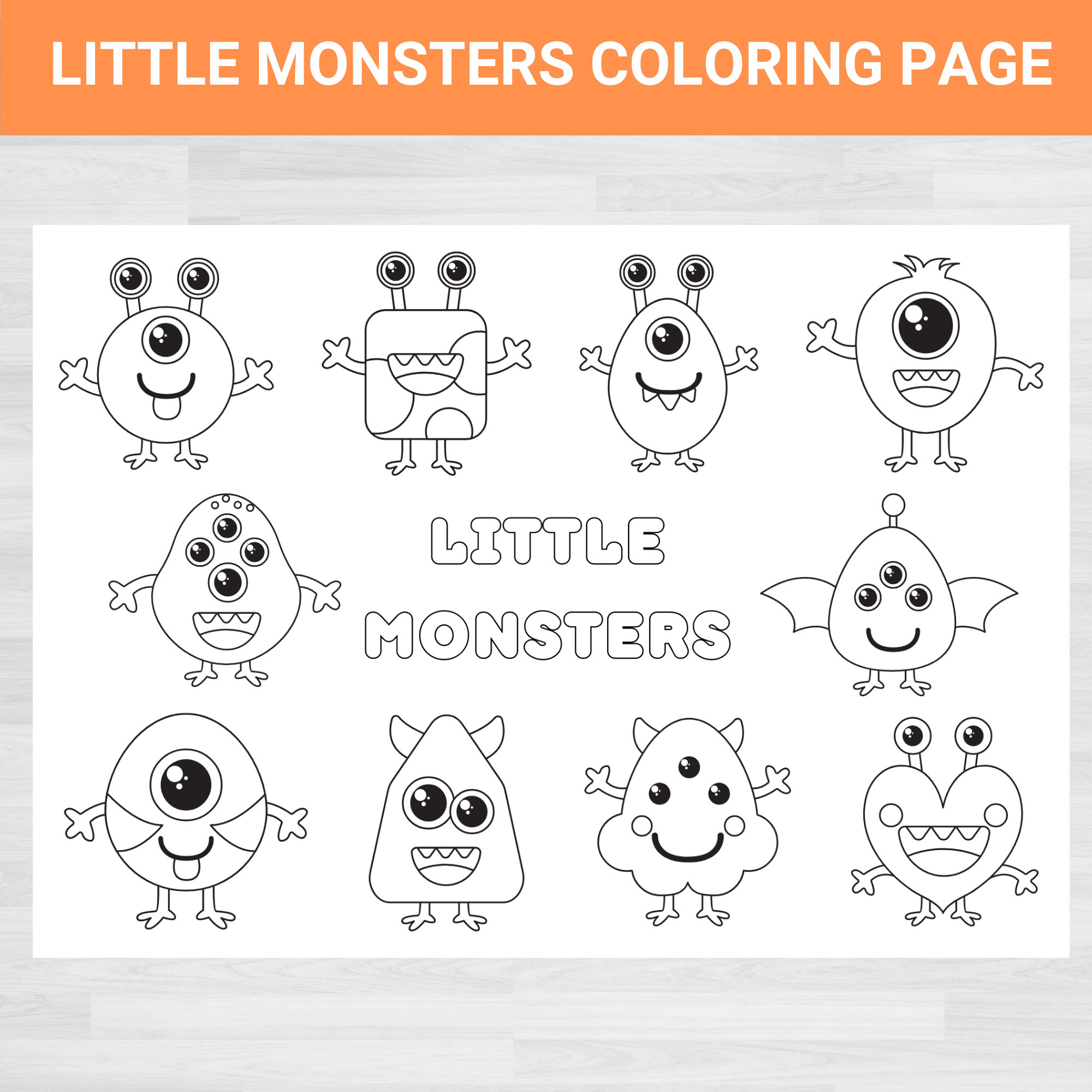 Monster Coloring Pages Monster Coloring Book Monster Coloring