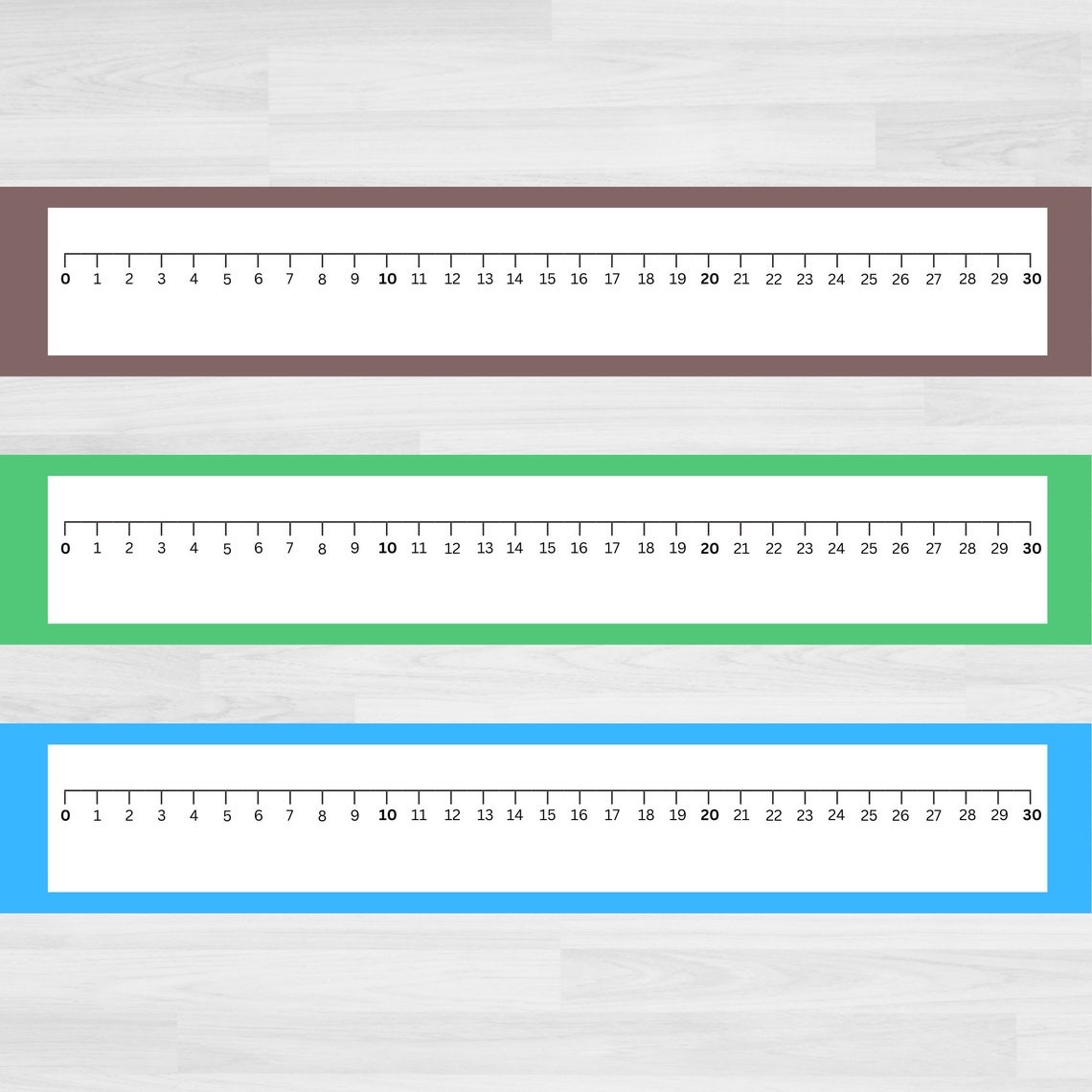 Printable Number Line 0-30 | Number Line Printable | Counting to 30 ...