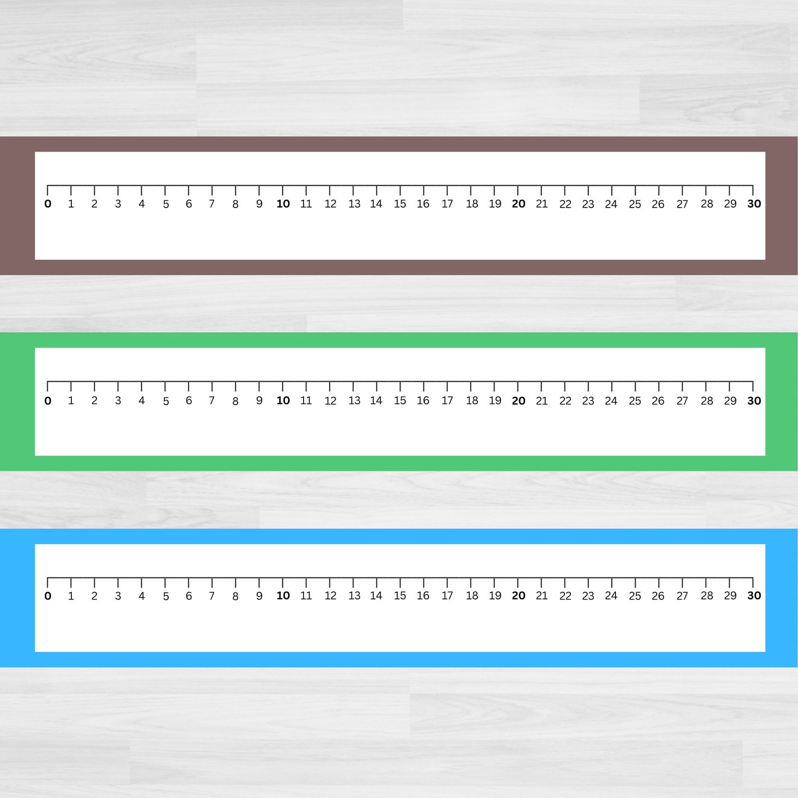 Printable Number Line 0-30 | Number Line Printable | Counting to 30 ...
