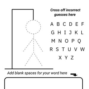 Hangman Printable | Hangman Page | Hangman Game Printable | Road Trip ...