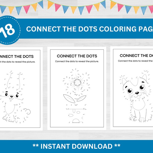 Connect The Dots | Connect The Dots Printables | Join the Dots Activities for Kids | Dot to Dot Printables | Road Trip Games | Road Trip