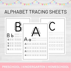 Alphabet Tracing Worksheets | Alphabet Tracing Printable | Alphabet Letter Tracing | Printable Worksheet | Handwriting Practice | Tracing