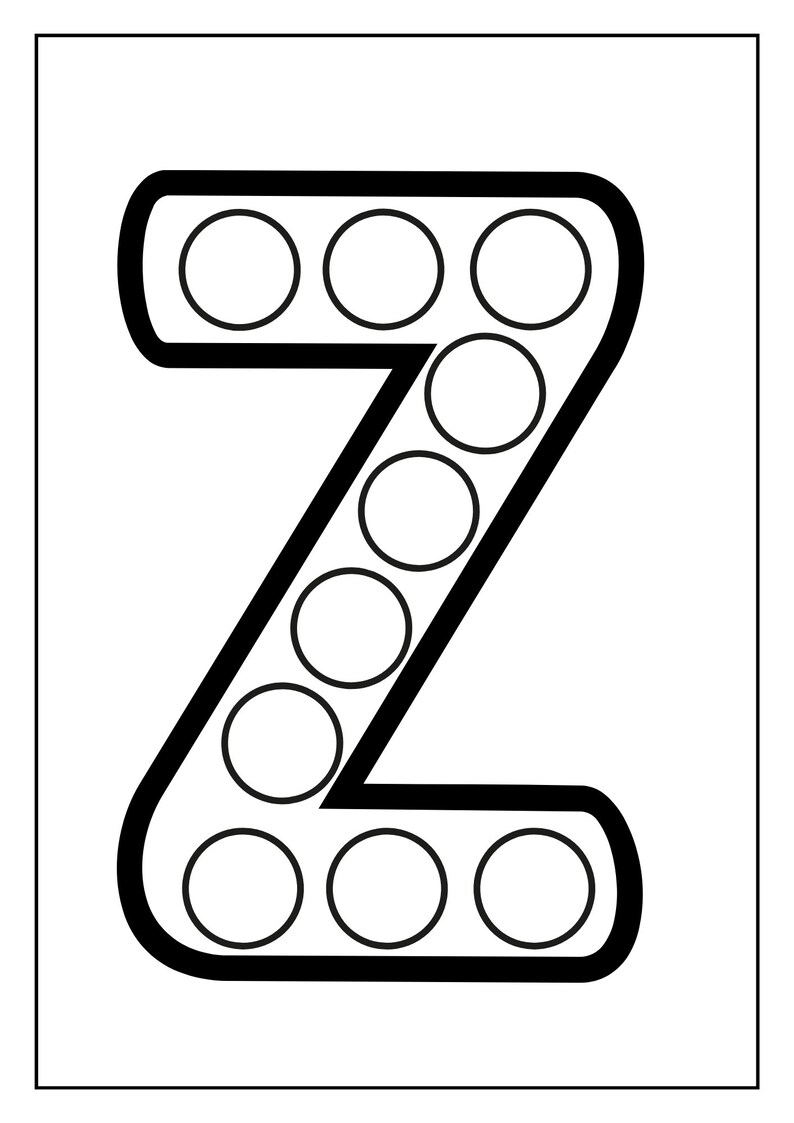 Alphabet Dots Alphabet Dot Marker Alphabet Dot Printables Dot the
