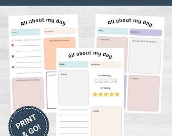 Kids Travel Journal Printable: Road Trip Games & Memory Pages (Digital Download)