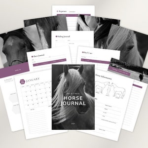 The Ultimate Horse Planner in Rose, Horse Journal, Horse Health, Horse Goals, Riding Lessons, Horse Welfare, Equestrian Organizer
