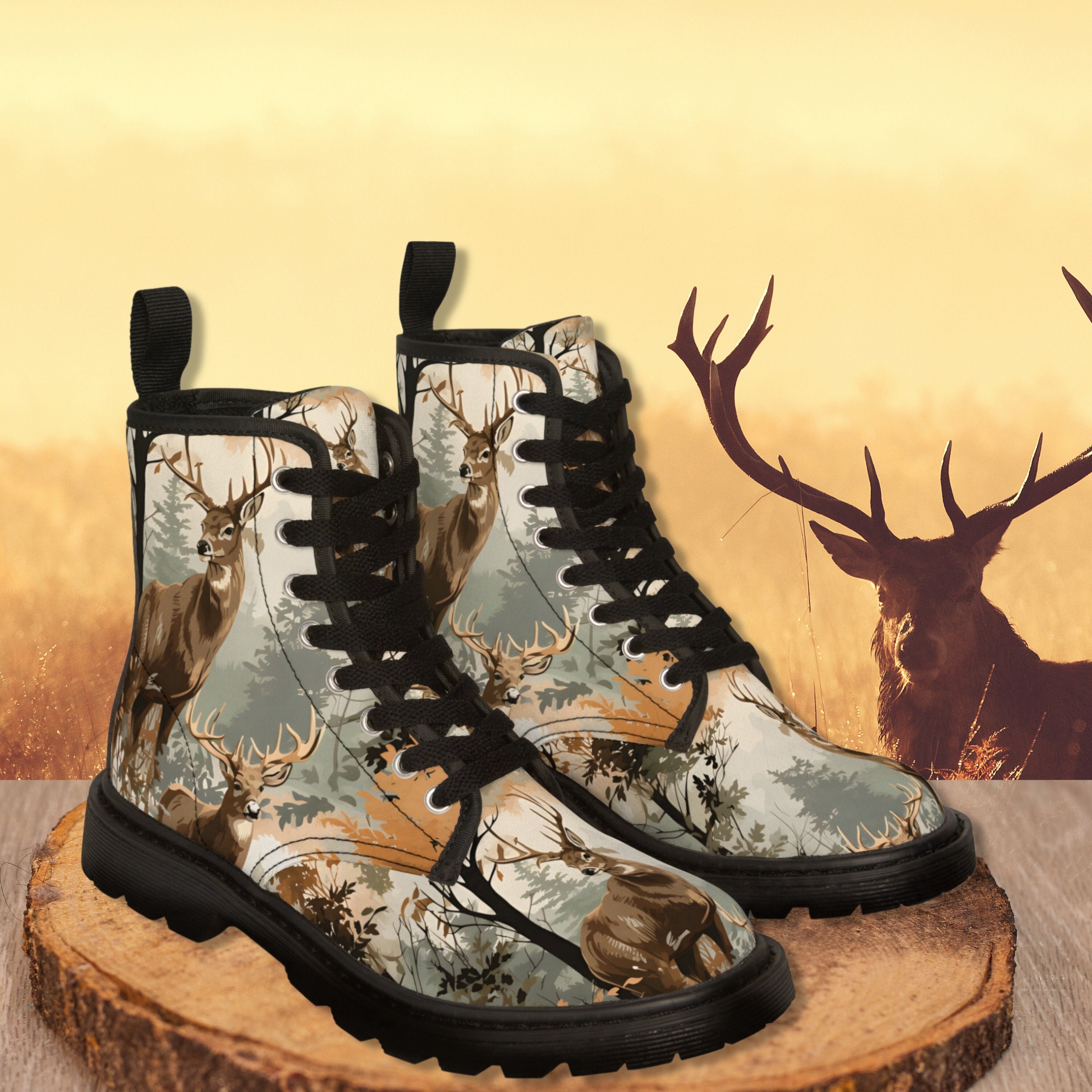 Women Camo Boots Etsy UK