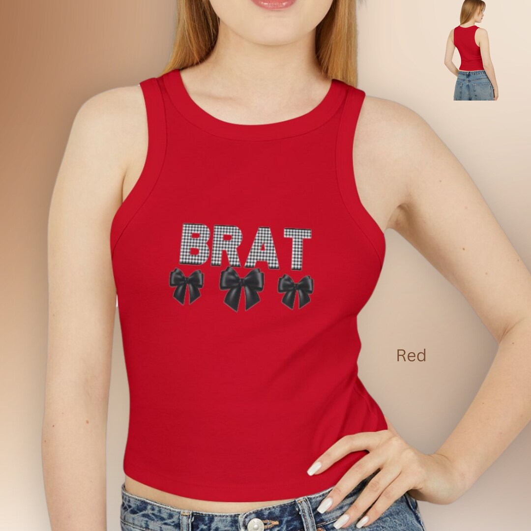 BRAT Printed Ladies Summer & Winter Comfortable TankTop
