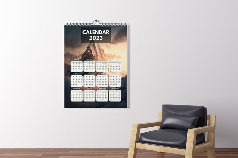 2023 Year at a Glance Instant Download Calendar Year at a Glance - Etsy