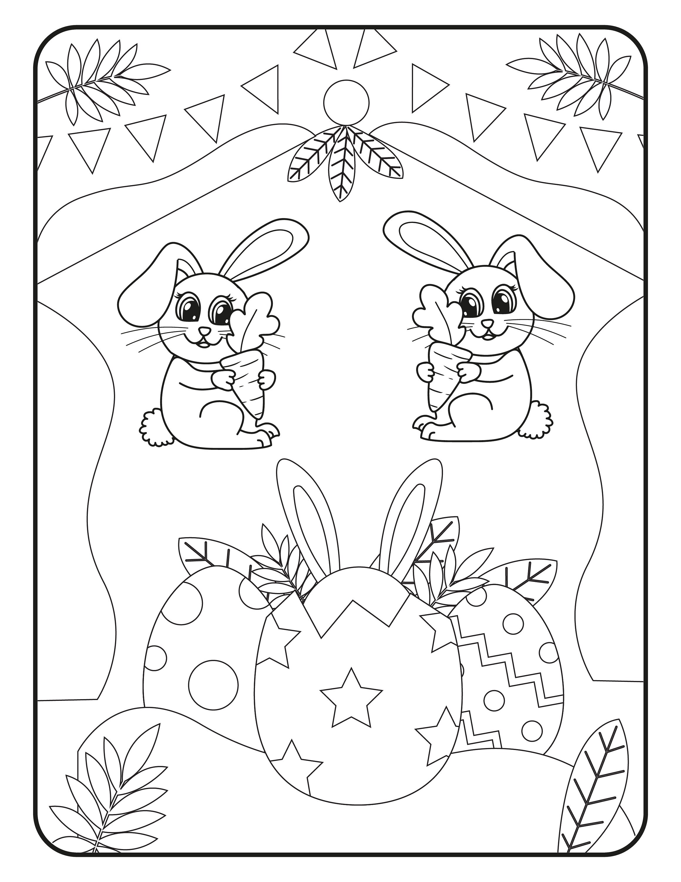 Easter Coloring Book for Kids | Printable Coloring Book | Digital ...
