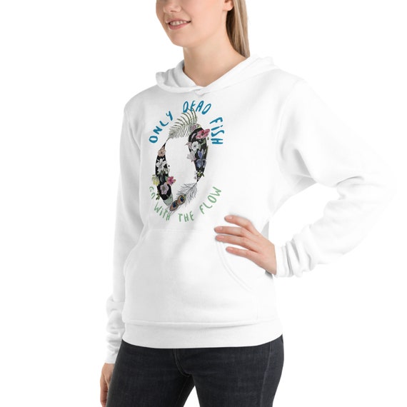 Wisteria Koi/Buddha Quote Unisex Hoodie