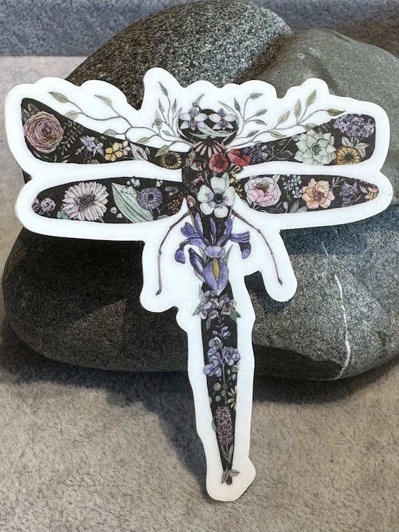 Iris Dragonfly Sticker
