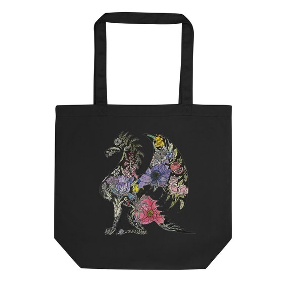 Dragon Floral Eco Tote Bag