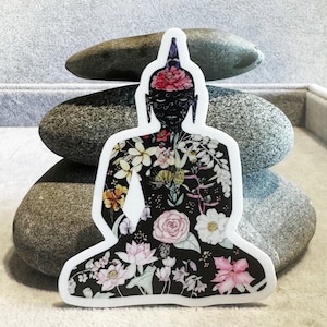 Buddha I Sticker (white- or clear-back)