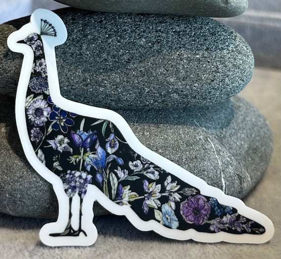 Purple Peacock Sticker