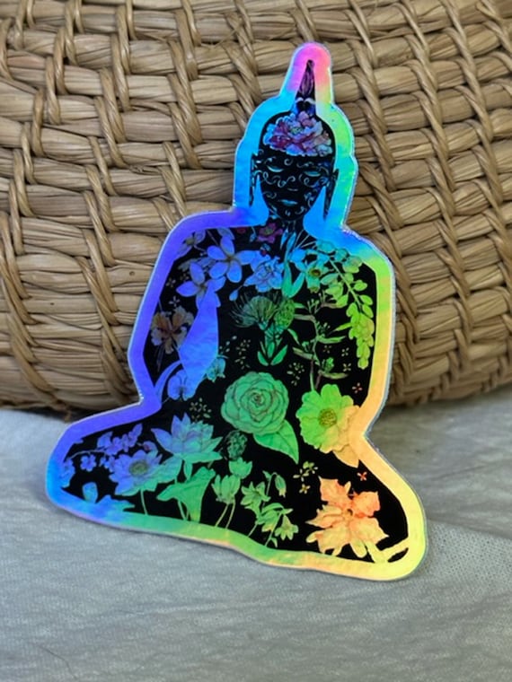Buddha I Holographic Sticker