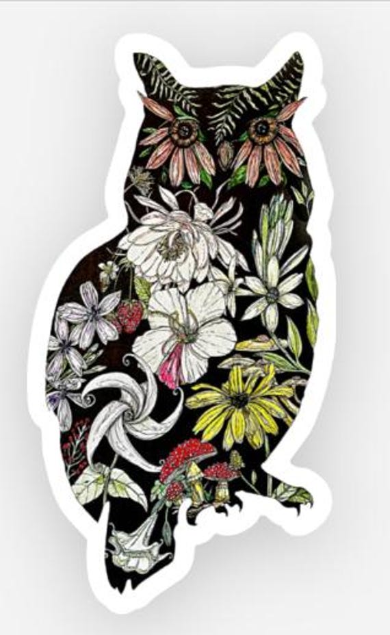 Who?  Me? Owl Sticker