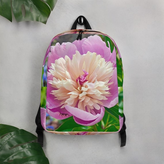 Perfectly Pink Peony Minimalist Backpack