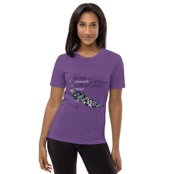 Peacock/Quote S/S Tri-Blend Tee