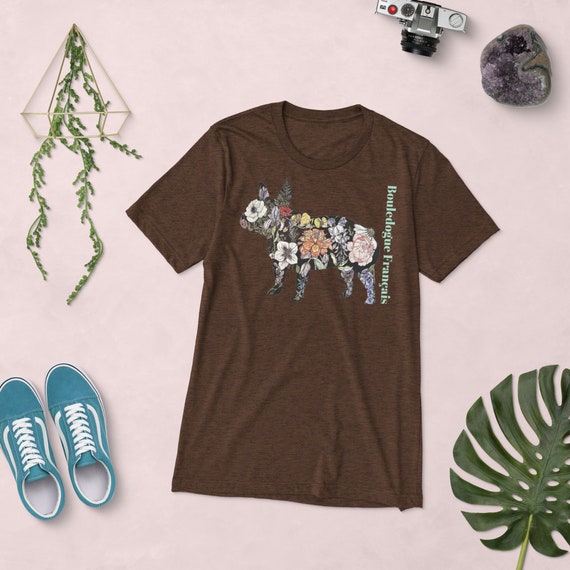 French Bulldog (Bouledogue Français) S/S Tri-blend Tee (aka "Daisy Bum")